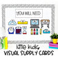 Visual Supply Cards for Young Students | Classroom Decor | Classroom Direction Signs | Back to School