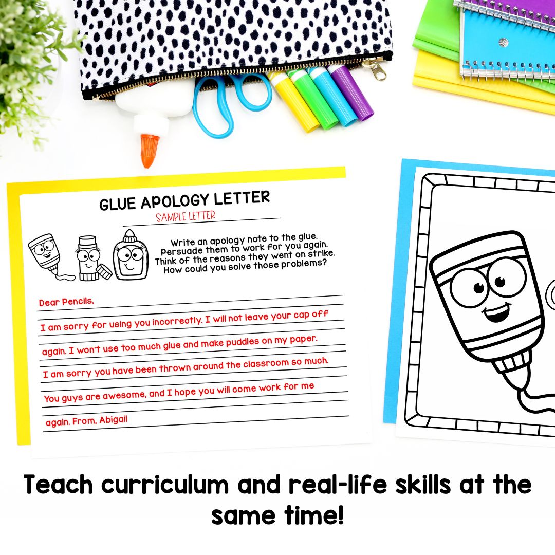 Glues on Strike Persuasive Writing Graphic Organizer