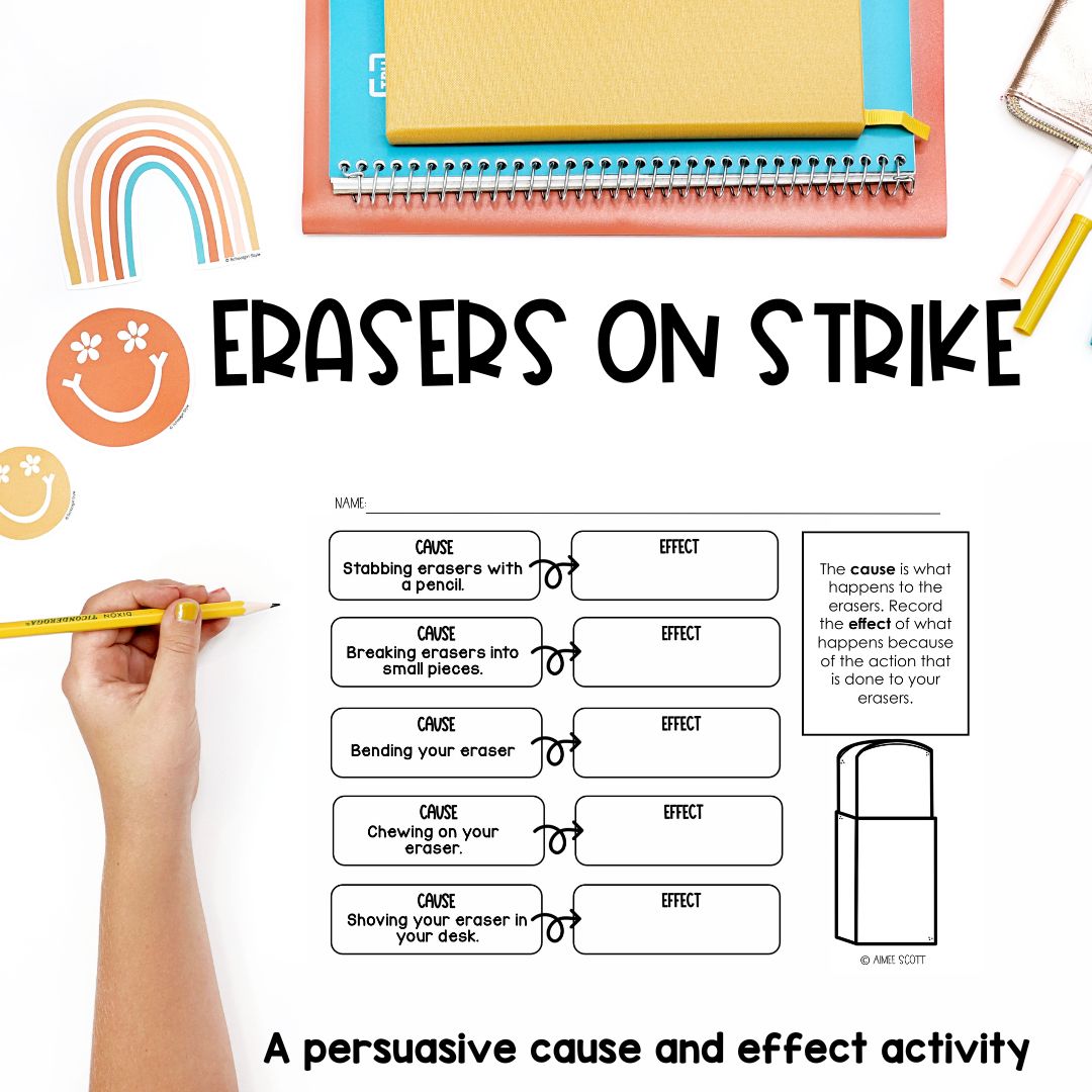 Erasers on Strike Persuasive Writing Graphic Organizer