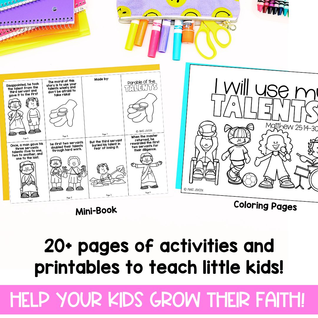 Sunday School Lessons | Parables Bible Study for Kids | Talent Show Rubric
