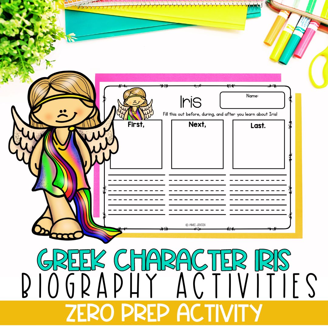 Greek Mythology Activities | Social Studies Bell Ringers | Iris