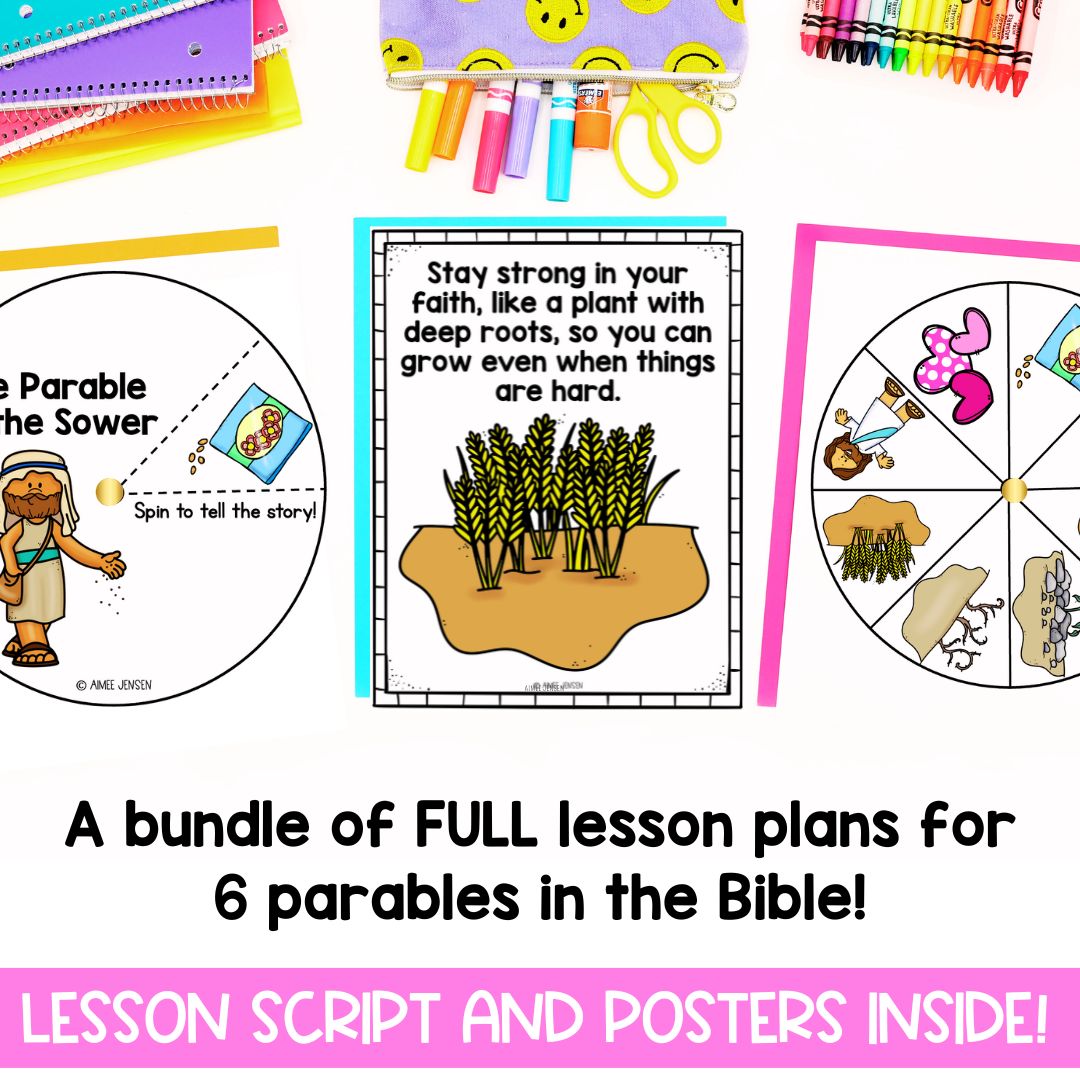 Parables of Jesus BUNDLE | Sunday School Lessons | Coloring Pages for Kids