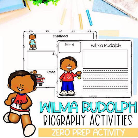 Wilma Rudolph Biography | Biography Graphic Organizer | Women's History Month