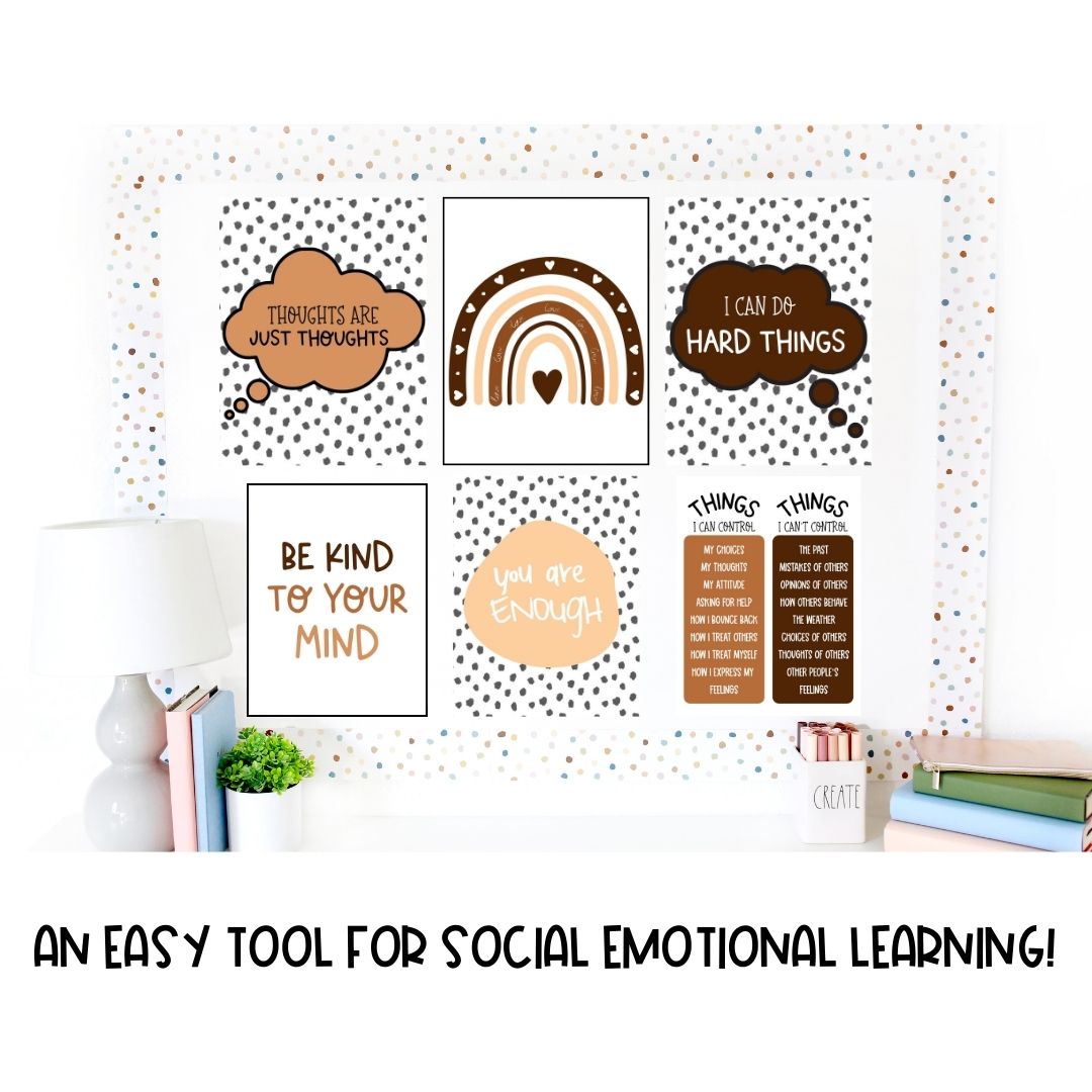 Growth Mindset Posters | Mindfulness Classroom Decor | School Counseling