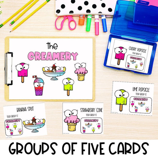 Small Group of 5 ORIGINAL | Group Food Partner Pairing Cards | Classroom
