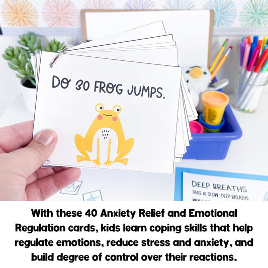 Classroom Decor | Anxiety and Emotional Regulation Cards | Classroom Management