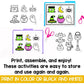 File Folder Games | Preschool Morning Work | Halloween Activities | Vocabulary