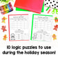 Logic Puzzles Math | Christmas | Fast Finishers | Holidays