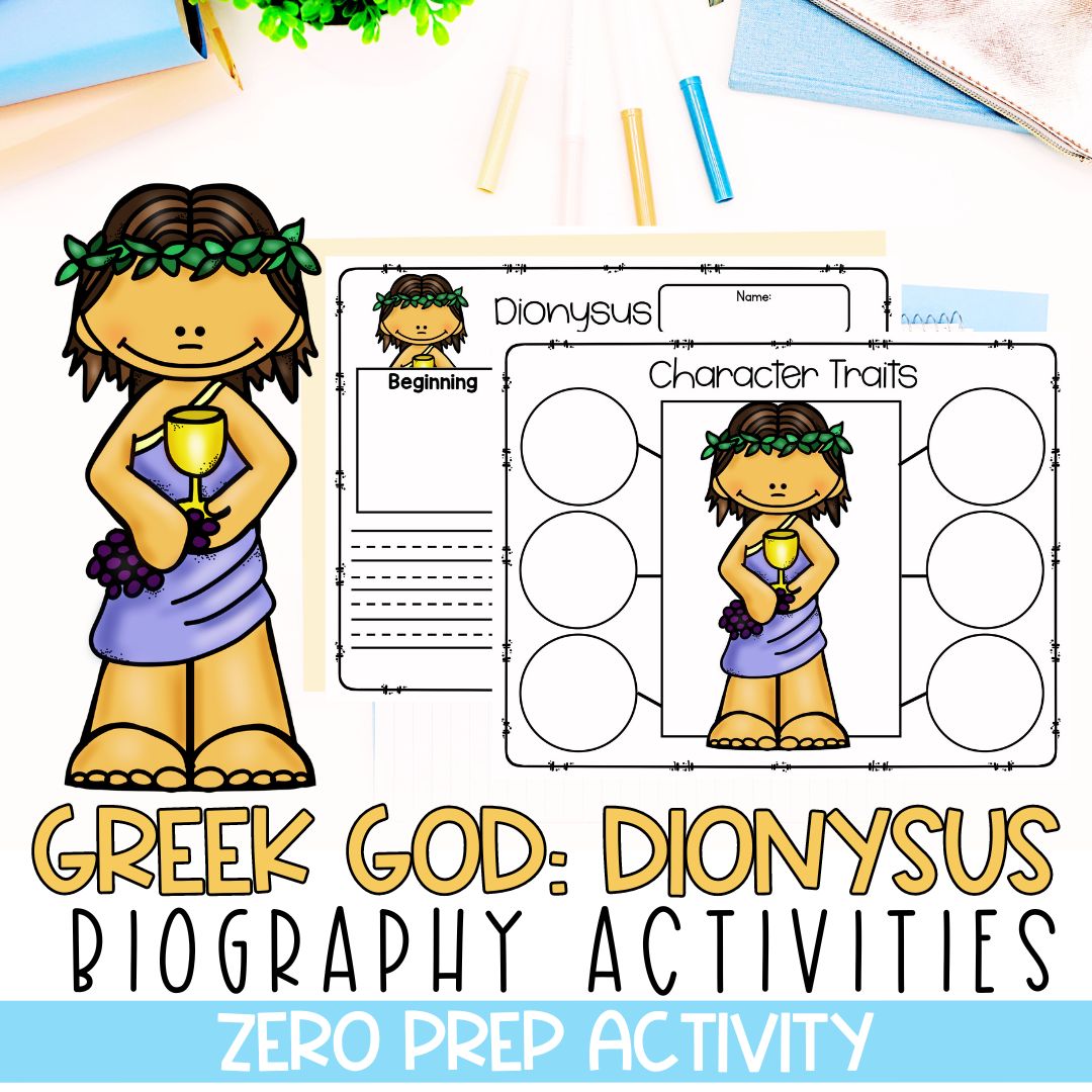 Greek Mythology Activities | Social Studies Bell Ringers | Dionysus