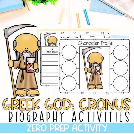 Greek Mythology Activities | Social Studies Bell Ringers | Cronus