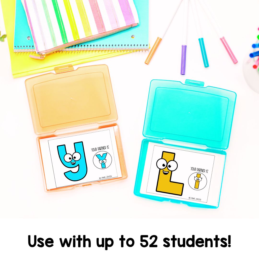 Alphabet Partner Cards | Partner Pairing Cards | Classroom Management