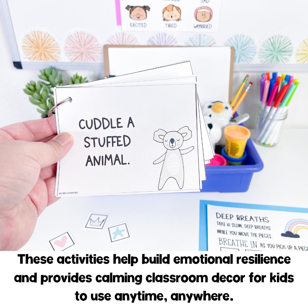 Classroom Decor | Mindfulness Posters and Regulation Cards BUNDLE