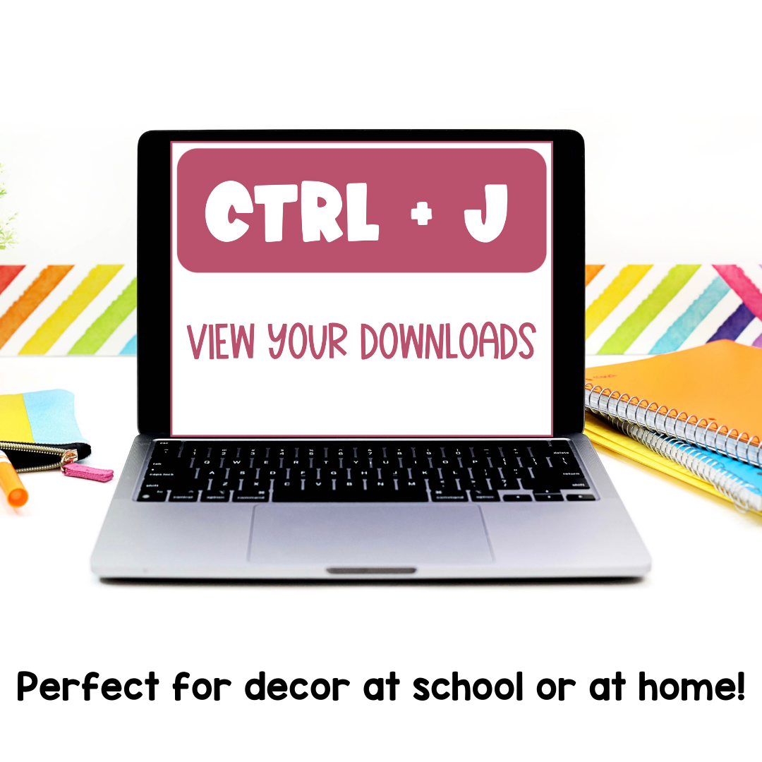 Classroom Decor | Keyboard Shortcut Posters