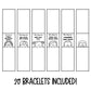 Goal-Oriented Student Reminder Bracelets - 20 Printable Designs