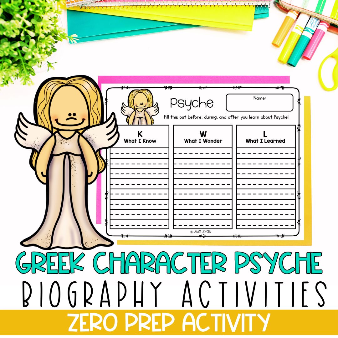 Greek Mythology Activities | Social Studies Bell Ringers | Psyche