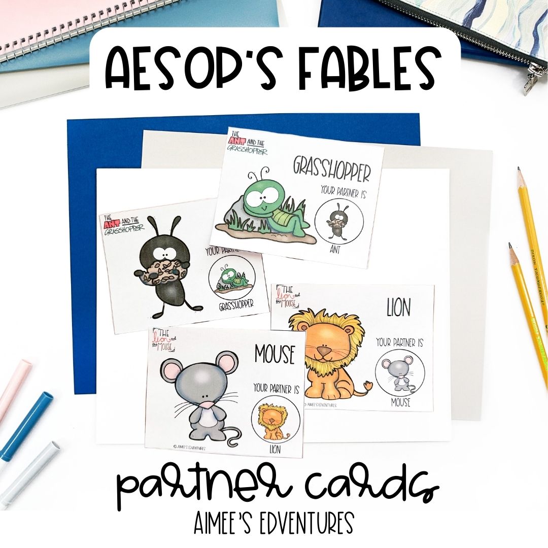 Aesop's Fables Passages | Decor and Worksheets BUNDLE | Language Arts