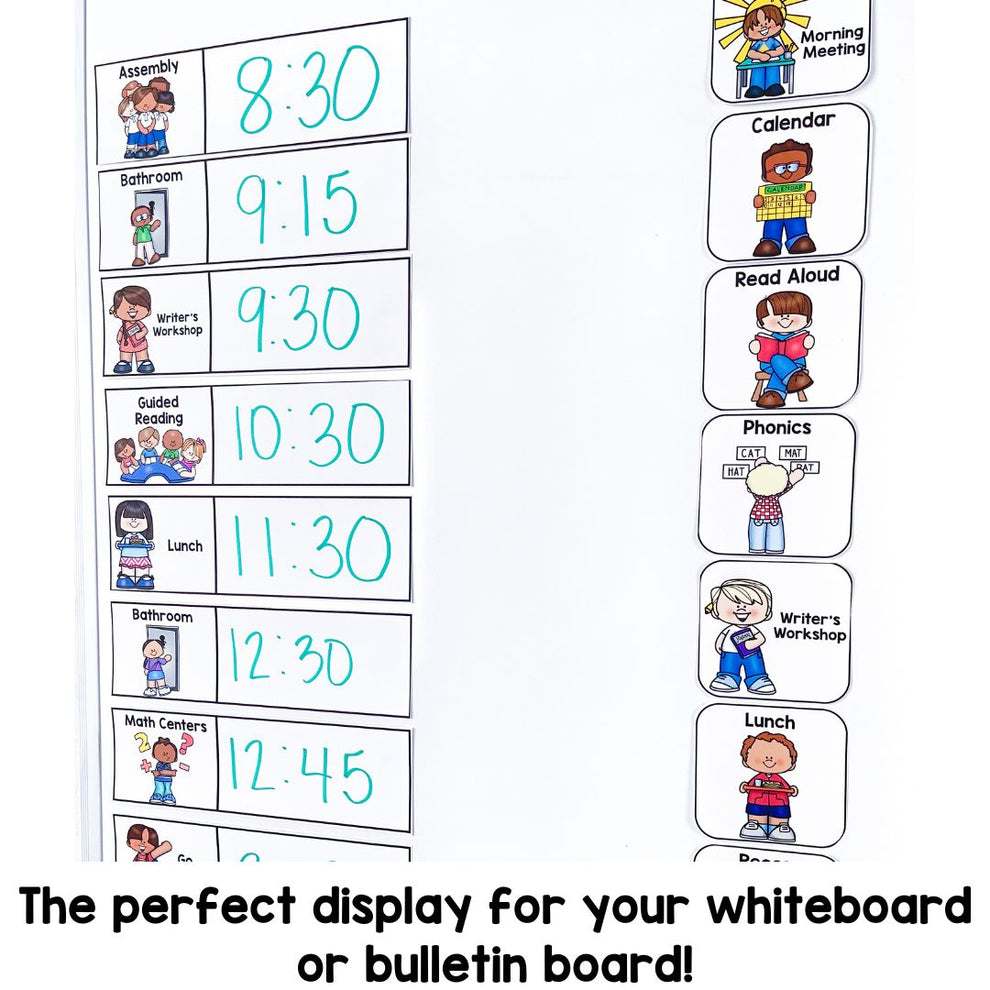 Daily Schedule Cards Classroom Display Special Education Style Inc