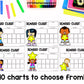reward charts printable | classroom management | goal setting sheets students
