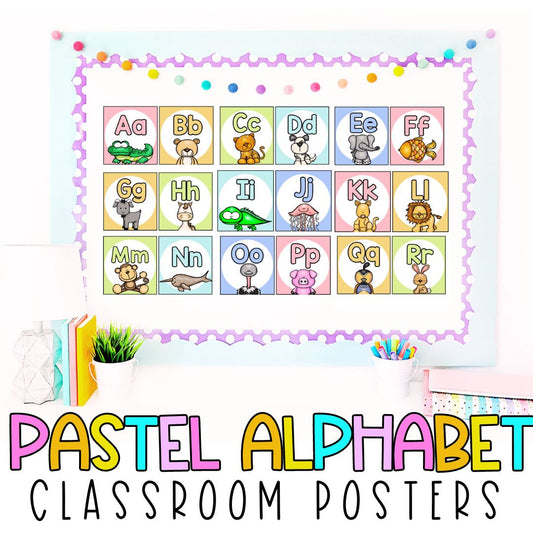 Alphabet Posters | Alphabet Cards | Back to School Classroom Decor Posters