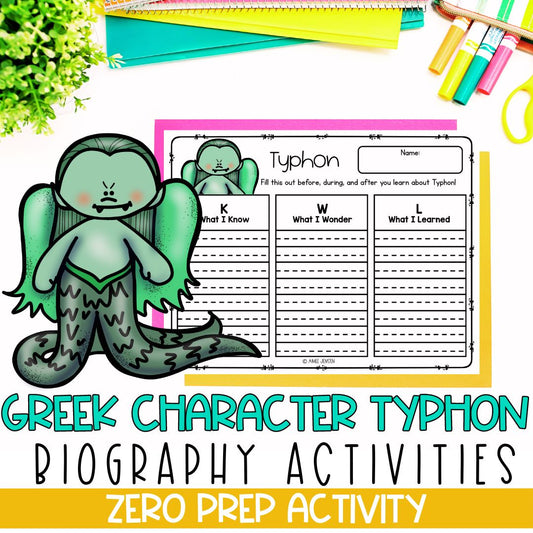 Greek Mythology Activities | Social Studies Bell Ringers | Typhon