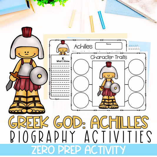 Greek Mythology Activities | Social Studies Bell Ringers | Achilles