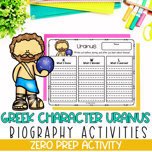 Greek Mythology Activities | Social Studies Bell Ringers | Uranus