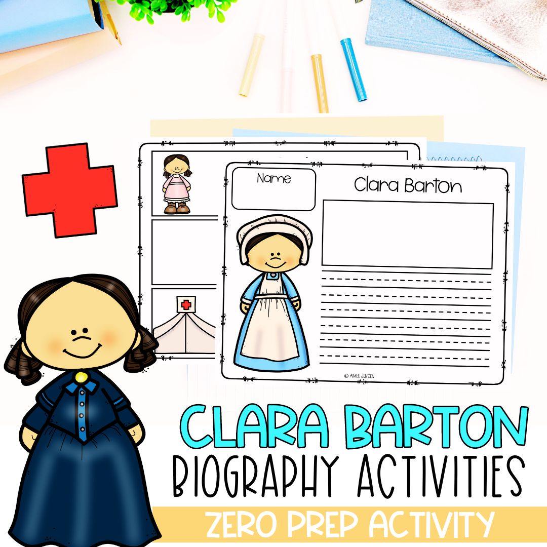 Clara Barton Biography | Biography Graphic Organizer | Women's History Month