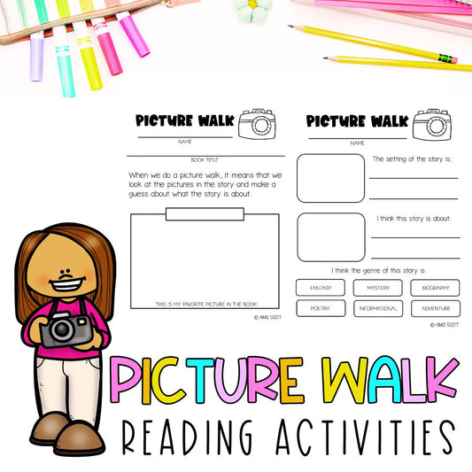 Picture Walk Strategy | Reading Comprehension Tool | RL 3.7 Third Grade