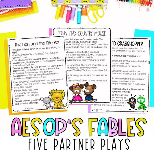 Aesops Fables | Partner Plays | Teaching Folktales and Theme