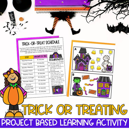 Project-Based Learning Math | Trick-or-Treat Activity | Halloween Math