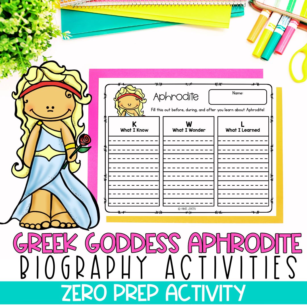 Greek Mythology Activities | Social Studies Bell Ringers | Greek Goddess BUNDLE