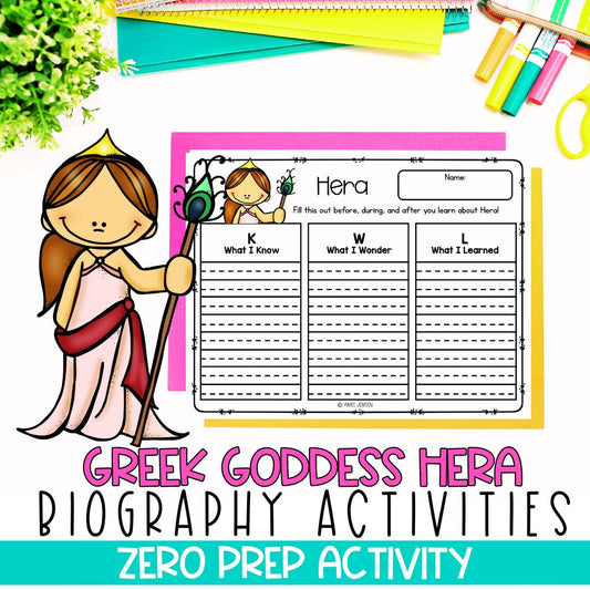 Greek Mythology Activities | Social Studies Bell Ringers | Hera