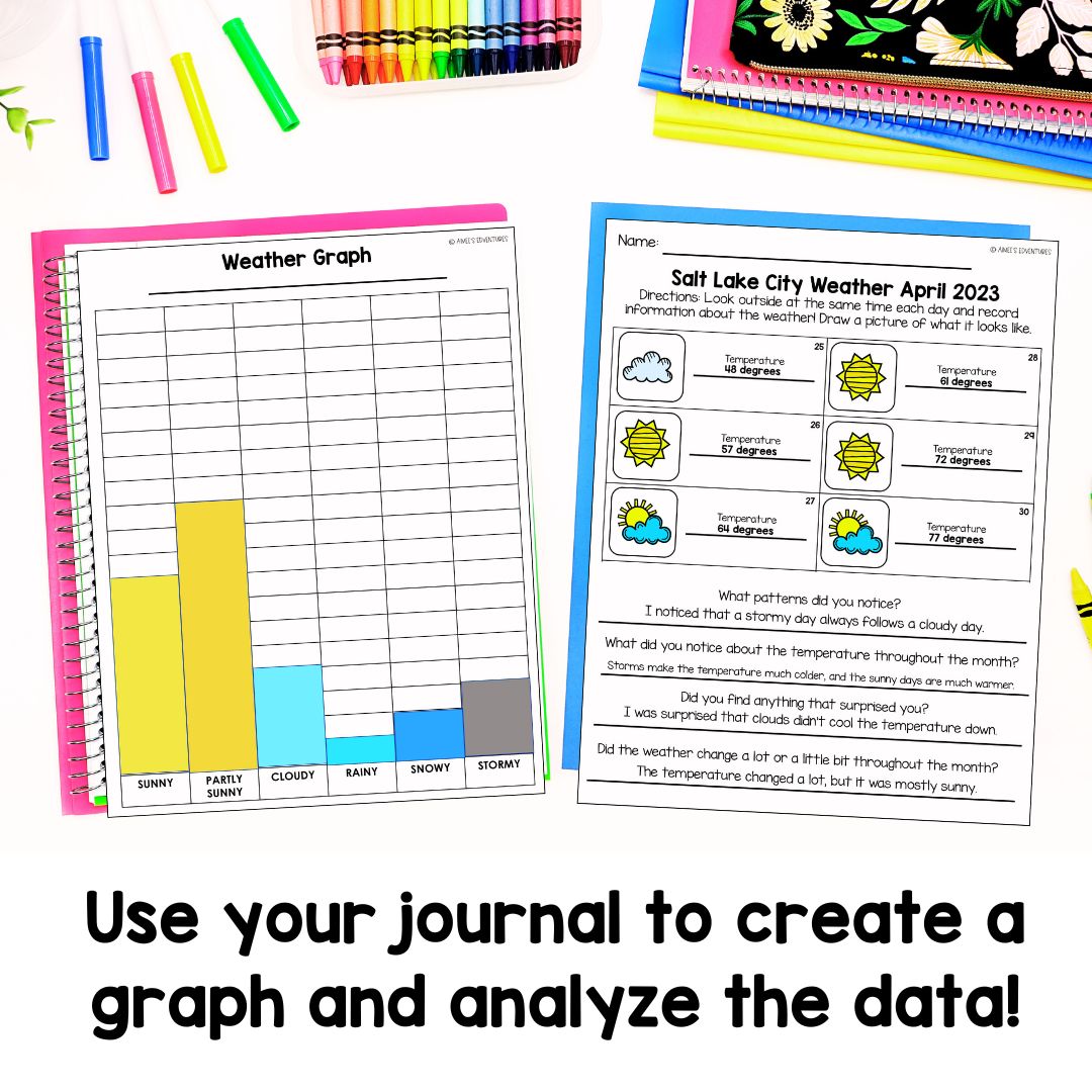 Student Weather Journal | Science Worksheets