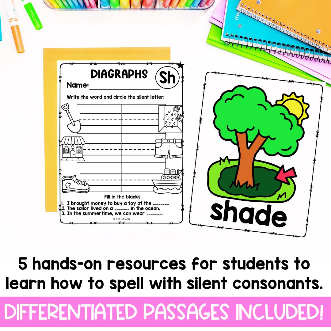 Sh Digraph Worksheet | Digraphs | Phonics Centers