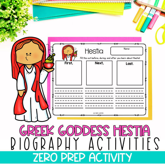 Greek Mythology Activities | Social Studies Bell Ringers | Hestia