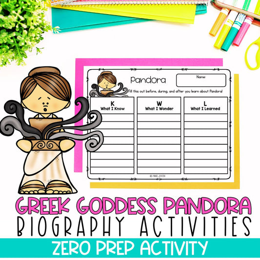 Greek Mythology Activities | Social Studies Bell Ringers | Pandora