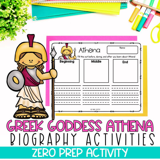 Greek Mythology Activities | Social Studies Bell Ringers | Athena