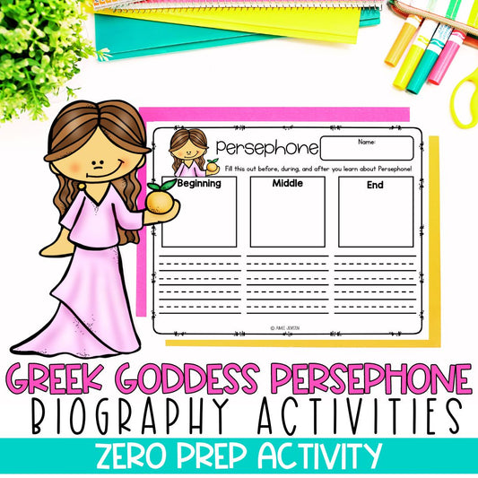 Greek Mythology Activities | Social Studies Bell Ringers | Persephone