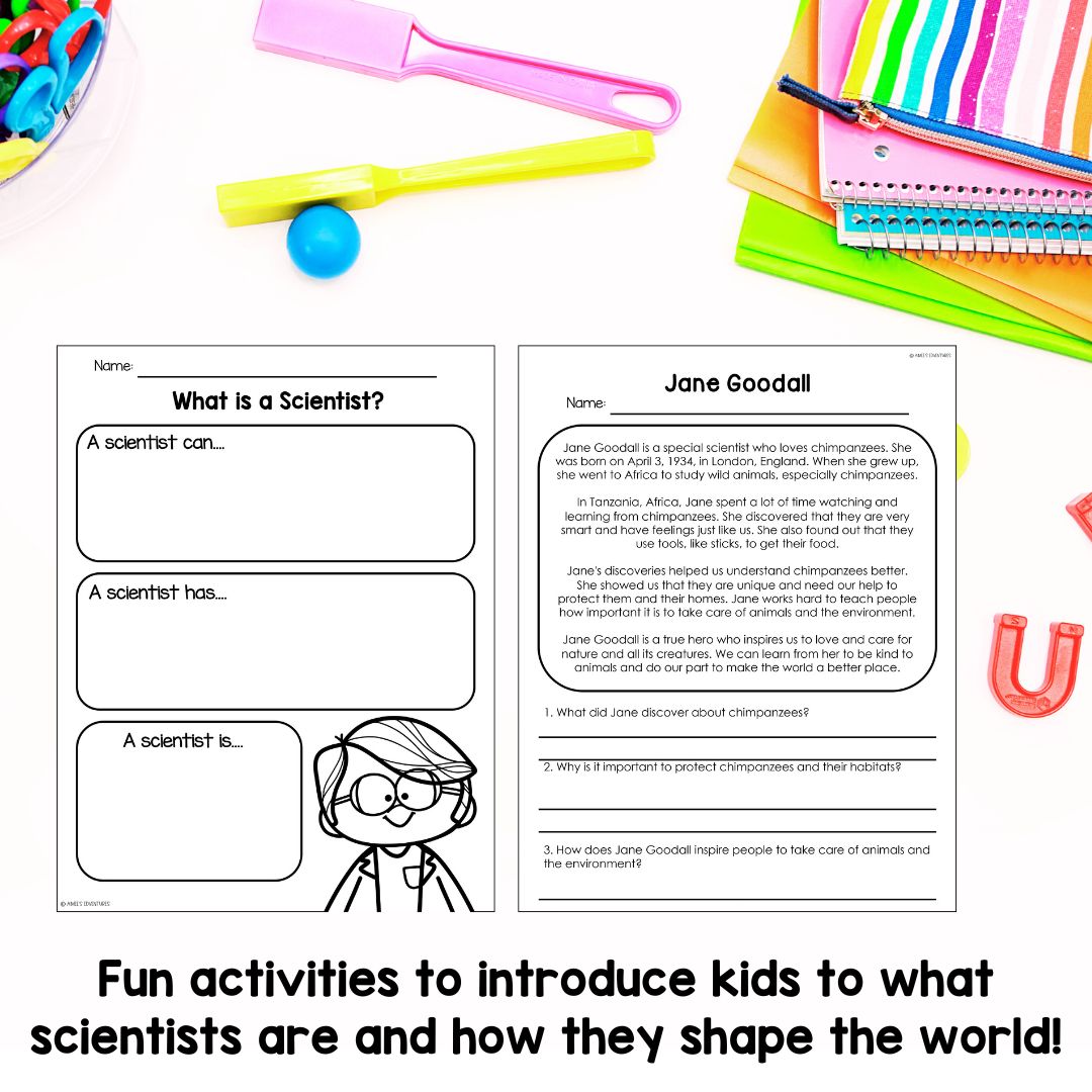 What is a Scientist Activity | Writing Prompt | Science Game | STEM