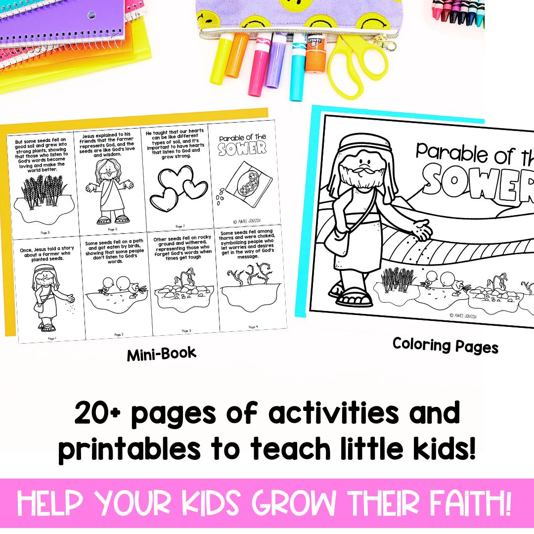 Sunday School Lessons | Parables Bible Study for Kids | Full Lesson Plan Sower