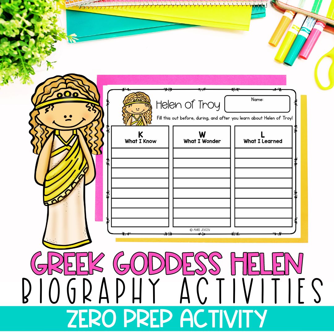 Greek Mythology Activities | Social Studies Bell Ringers | Helen of Troy