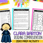 Clara Barton Biography | Reading Comprehension Passages | Women's History Month | American History | Social Studies
