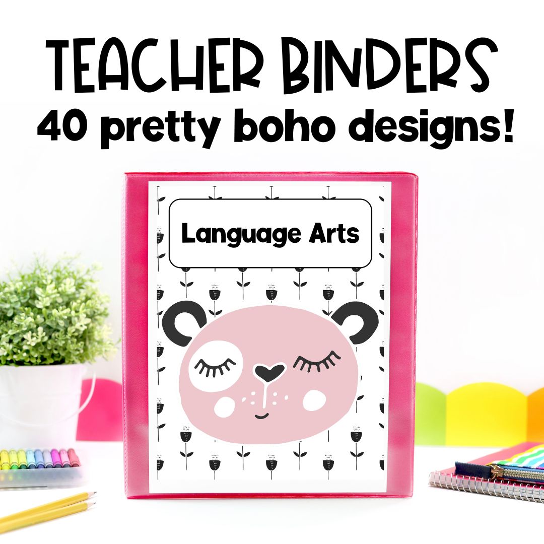EDITABLE Teacher Binders | Boho Theme | Classroom Decor
