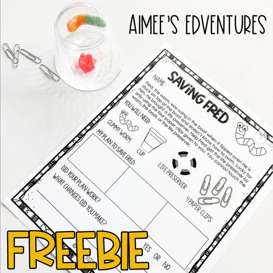 Back to School Activities | FREEBIE | STEAM Activities | Saving Fred