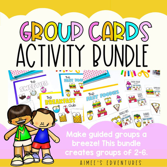 Group Pairing Cards of 2-6 | 3rd Grade | Printable for Guided Reading Groups