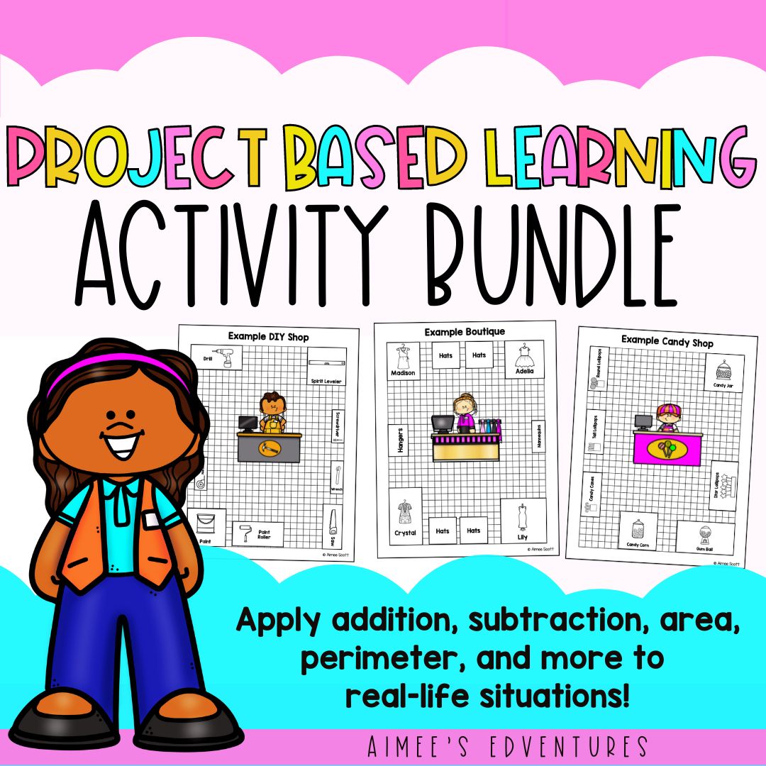 Project Based Learning Math Activity Worksheet BUNDLE | Money Worksheets
