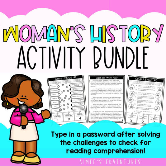 Women's History Month BUNDLE | Biographies and Reading Comprehension | American History
