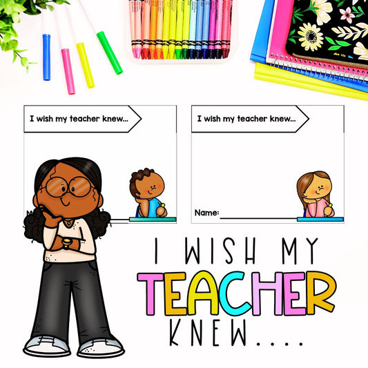 "I Wish My Teacher Knew..." Communication System for the Classroom | FREEBIE