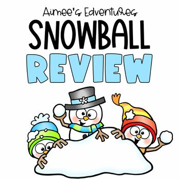 Snowball Fight Winter Math Game | FREEBIE | Math Review Activity