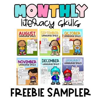 NO PREP 3rd Grade Literacy Worksheets FREEBIE Sampler